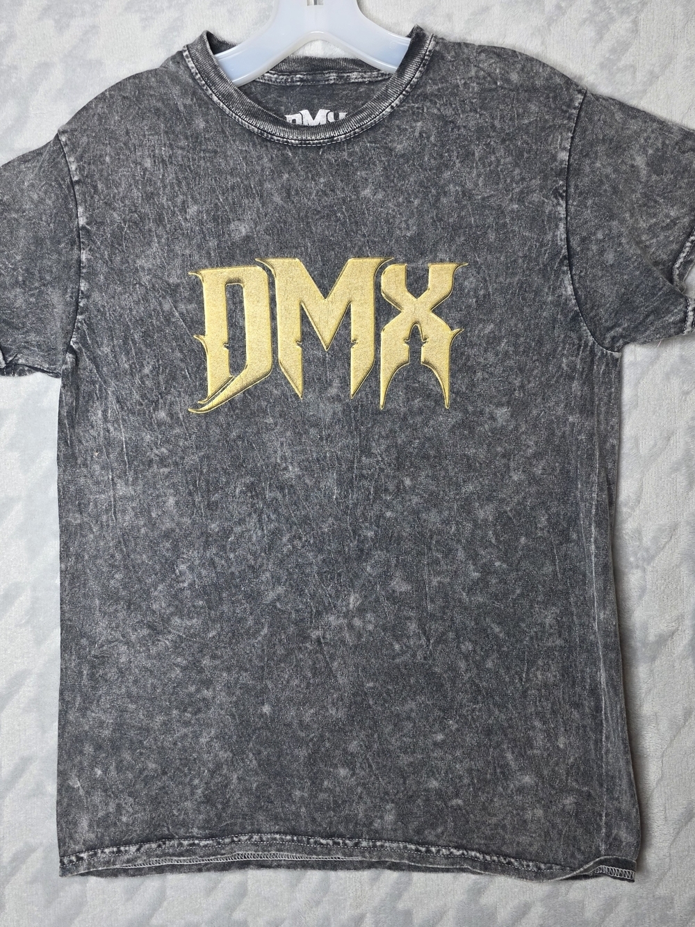 DMX Short Sleeve Tee - Black with Gold Print